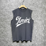 Amiri tank top with flowing letter print