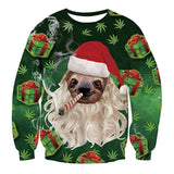 Black Christmas Sweater Vertical Stripes 3D Printed Sweater