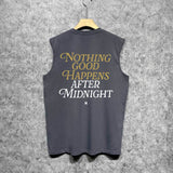 Amiri tank top earth letter printing