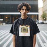 Mens Vintage T Shirt Washed Old Cartoon Print