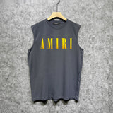 Amiri tank top gradient simple letter printing