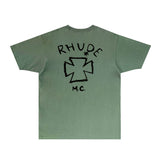 Rhude T Shirts Printed Trendy Pure Cotton