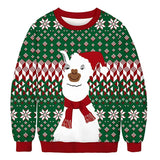 Black Christmas Sweater Vertical Stripes 3D Printed Sweater