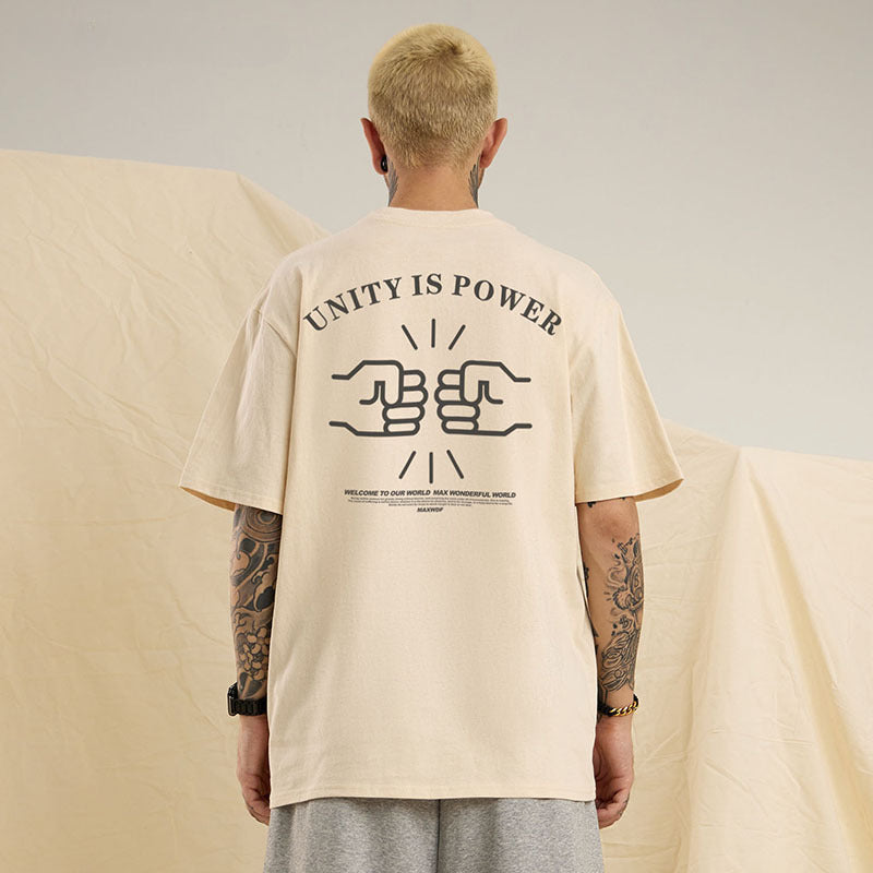 Men T-shirt Fun Printing Idle Style All-Match