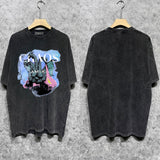 Amiri Washed Distressed T Shirt Printed Trendy Pure Cotton