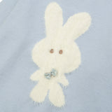 Men Sweater Embroidered Rabbit Sweater Loose