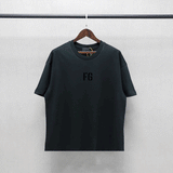 Fog Fear of God Essentials T Shirt Flocked Printed Hip Hop Loose Couple T-shirt Men
