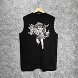 Amiri tank top angel sketch printing