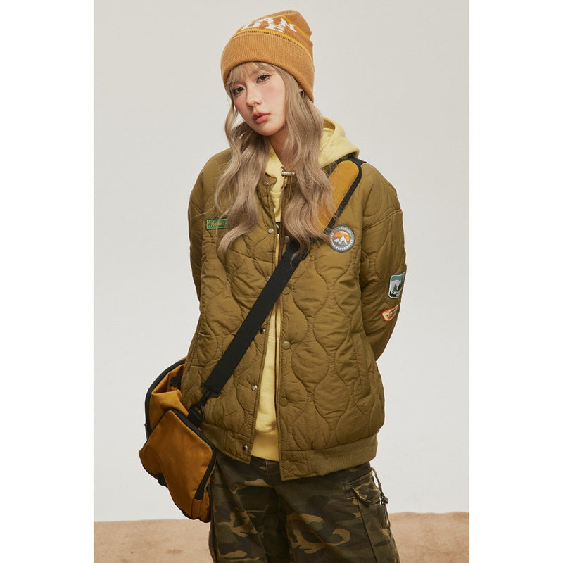 Unisex Coat Pilot Coat Cotton-Padded Jacket Winter Couple