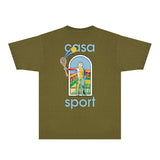 Casablanca T Shirts Fashion Print Street