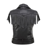 Women Vest PU Leather Short Vest Slim Fit Cool Handsome