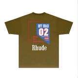 Rhude T Shirts Printed Trendy Pure Cotton