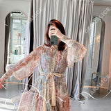 Betty Draper Valentine's Day Dress Autumn Vintage Printed Dress