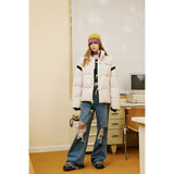 Unisex Coat Cotton-Padded Jacket Graceful Stand Collar Coat