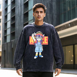 Mens Vintage Long Sleeve Shirt Print