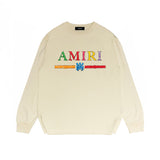 Amiri Long Sleeved Shirt Printed Trendy Pure Cotton