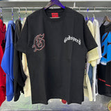 Godspeed T Shirts Double Sided Skull Face Printed Cotton Casual Short Sleeve Men and Women