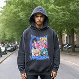 Mens Vintage Hoodie Loose Vintage Hooded Sweater