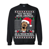 Black Christmas Sweater 3D Printed Crew Neck Sweatshirt Women