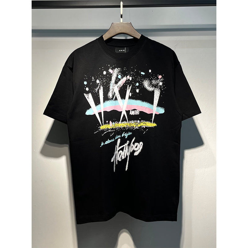 Amiri T Shirts Fashion Print Couple High Street