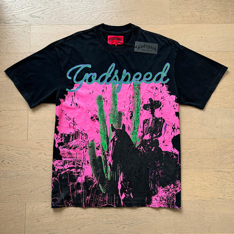 Godspeed T-Shirt Retro Fantasy Pattern