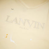 Gallery Dept T-Shirt Joint Letter Embroidery Hand Painted Ink Splashing Short Sleeve T-Shirt