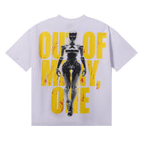 Godspeed t Shirts Technology Robot Printing Cotton Casual Short Sleeve Men and Women