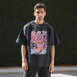 Mens Vintage T Shirt Short Sleeve T-Shirt Men