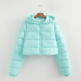 Women Cotton Coat Simple down Jacket