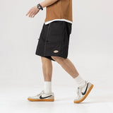 Unisex Shorts Vintage Zipper Workwear with Pocket Shorts Loose