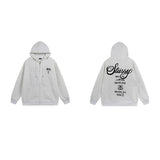 Stussy Hoodie Zip-Up Cardigan Fleece Hooded Sweater