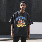 Mens Vintage T Shirt Men's and Women's Summer Short Sleeves