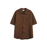 Unisex Shirt Loose Personality Turn-down Collar Coat