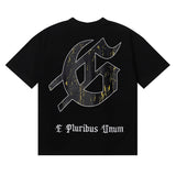 Godspeed T Shirts Skull Landscape Printing Cotton Casual Short Sleeves Men and Women