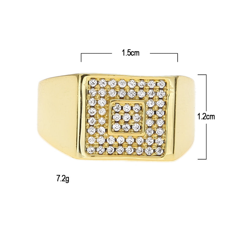 Rings Hip Hop Hipster Zircon Ring Vintage St. Valentine's