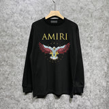 Amiri Long Sleeved Shirt Printed Trendy Pure Cotton