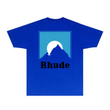 Rhude T Shirts Printed Trendy Pure Cotton