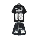 Hellstar T-Shirt And Shorts Two-Piece Set