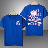 Anti Social High Quality Summer Luxury Print Letter T-Shirt