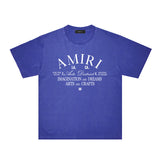 Amiri Washed Distressed T Shirt Printed Trendy Pure Cotton