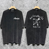 Amiri washed t-shirt bowling print short sleeves