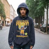Mens Vintage Hoodie Sweater Men's Loose Top