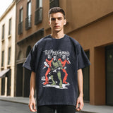 Mens Vintage T Shirt Short Sleeve T-Shirt Men's and Women's