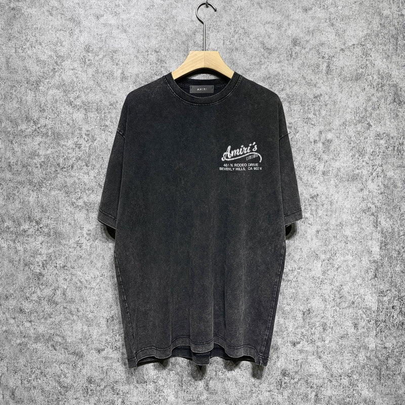 Amiri washed t-shirt fracture printing