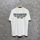 Amiri t shirts smoke gray wolf printing short sleeve