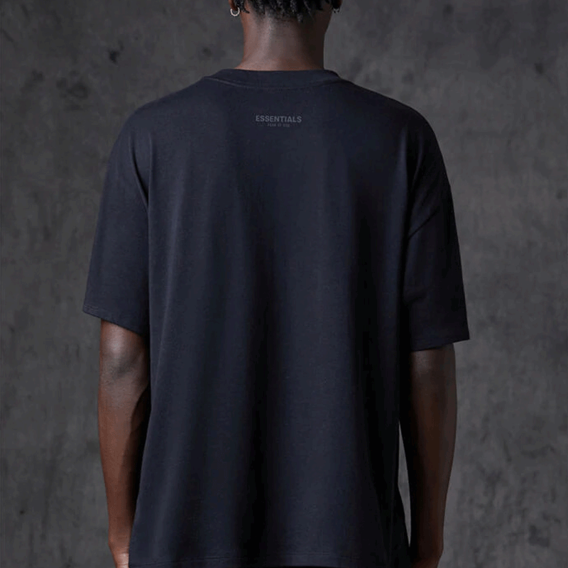 Fog Fear of God Essentials T Shirt Double Line Short Sleeve Solid Color Small Icon Bottoming Shirt Couple T-shirt Men's Three Pieces in One Pack
