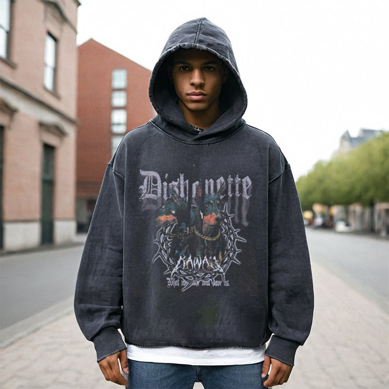 Mens Vintage Hoodie Sweater Men's and Women's Loose
