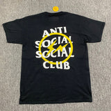Anti Social Club T Shirt Short Sleeve Letter Print T-shirt Men and Women Loose