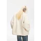Unisex Coat Lambswool Loose Thick Winter
