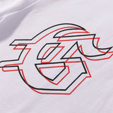 Godspeed T Shirts Double Sided Skull Face Printed Cotton Casual Short Sleeve Men and Women